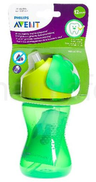 [40063] Avent Tasse A Paille Vert 300Ml 12M+ Scf798/01