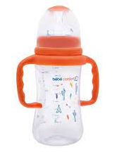 [40070] BB Conf Bib Emotion Avec Poignee 270Ml Orange 6-24M