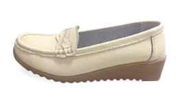 [913423] Confort Line Ortho Mocassin Compense Beige T41