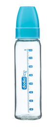 [13654] Dodie Bib Col Etroit Verre 240Ml Bleu Lagoon+Suc