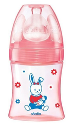 [13665] Dodie BiB Ini +150Ml Rose Poupee 0-6M Tet Ronde 3 Vit