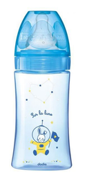 [40484] Dodie Bib Ini+270Ml Bleu Cosmonaute 0-6M Tet Ronde 3 Vit