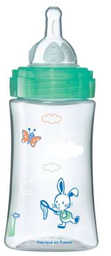 [40485] Dodie Bib Initiation+270Ml Vert Valentin 0-6M Tet Ronde 3 Vit D2