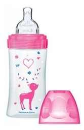 [13676] Dodie Bib Sensation+270ml Rose 0-6m