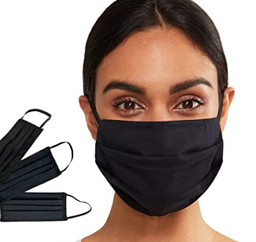 [16406] Masque Noir Pour Adultes En Tissu