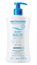 [40909] Neutraderm Gel Nettoyant Douceur 3en1 Des La Naissance 400Ml