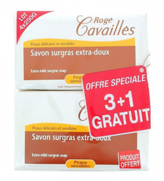 [11028] Roge Cavailles Savon Extra Doux 250G 3+1 Offert