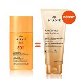 [40990] Nuxe Pack Sun Fluide SPF50+Prodigieux Huile De Douche