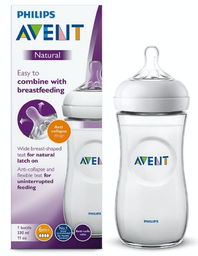 [13064] Avent Bib Natural 330Ml Scf036/17