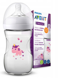 [40050] Avent Bib Natural Scf070/25 Unicorn 260Ml