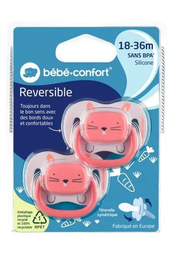 [40080] BB Conf Suc Reversible 18-36M Silicone Rose*2