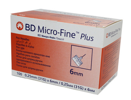 [13164] BD Micro Fine Plus Aiguille Insulin 31G/6mm