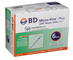 [12068] BD Micro Fine Plus Seringue Insulin 1Ml/10