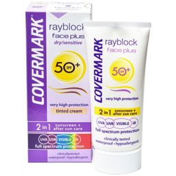 [40301] Covermark Rayblock Face Plus Normal SPF50 Light Beige 50Ml